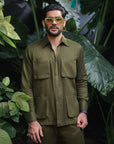 Olive Green CO-ORD Set For Men