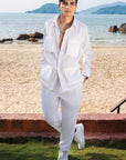 White CO-ORD Set For Men