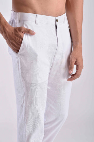 White Pashtooni  Pant