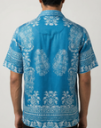 Porcelain Blue Relaxed Fit Cuban Shirt