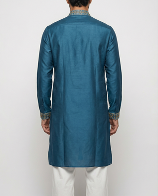 Blue Horizon Embroidered Kurta