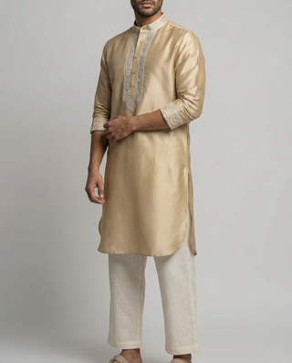 Golden Horizon Embroidered Kurta