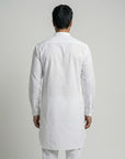 Classic White Solid Ganganagry  Kurta