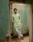 Mint Green Solid Ganganagry Kurta