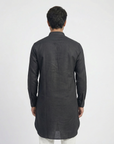 Classic Black Solid Ganganagry  Kurta