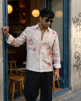 Blush Botanica Oxford Collar Shirt