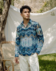 Tide Ikat Oxford Collar Shirt
