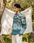 Tide Ikat Oxford Collar Shirt