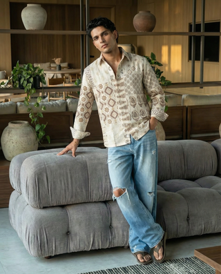 Desert Patch Oxford Collar Shirt