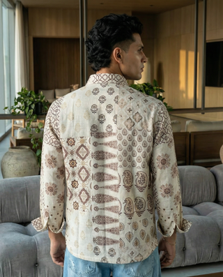 Desert Patch Oxford Collar Shirt