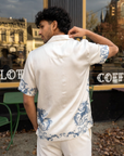 Shadow Crest Relaxed Fit Cuban Shirt