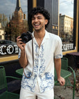 Shadow Crest Relaxed Fit Cuban Shirt