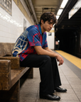 Odyssey Art Blue Relaxed Fit Cuban Shirt