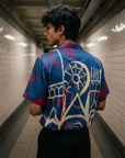 Odyssey Art Blue Relaxed Fit Cuban Shirt