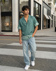 Verde Avenue Relaxed Fit Cuban Shirt