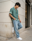 Verde Avenue Relaxed Fit Cuban Shirt