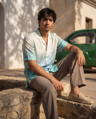 Jade Guardian Relaxed Fit Cuban  Shirt
