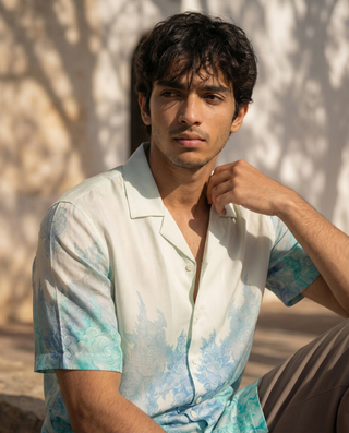 Jade Guardian Relaxed Fit Cuban  Shirt