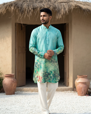 Gulbaag Green Ganganagery Kurta