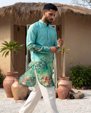 Gulbaag Green Ganganagery Kurta