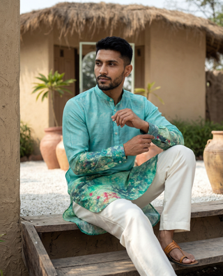 Gulbaag Green Ganganagery Kurta
