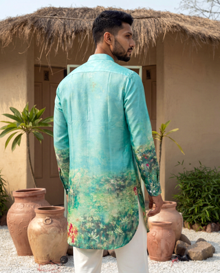 Gulbaag Green Ganganagery Kurta