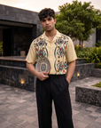 The Yellow Vine  Relaxed Fit Cuban Shirt