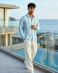 Beach Blue Striped Oxford Shirt