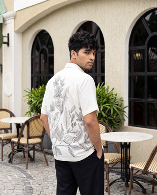 Ivory Meadow Relaxed Fit Cuban Shirt