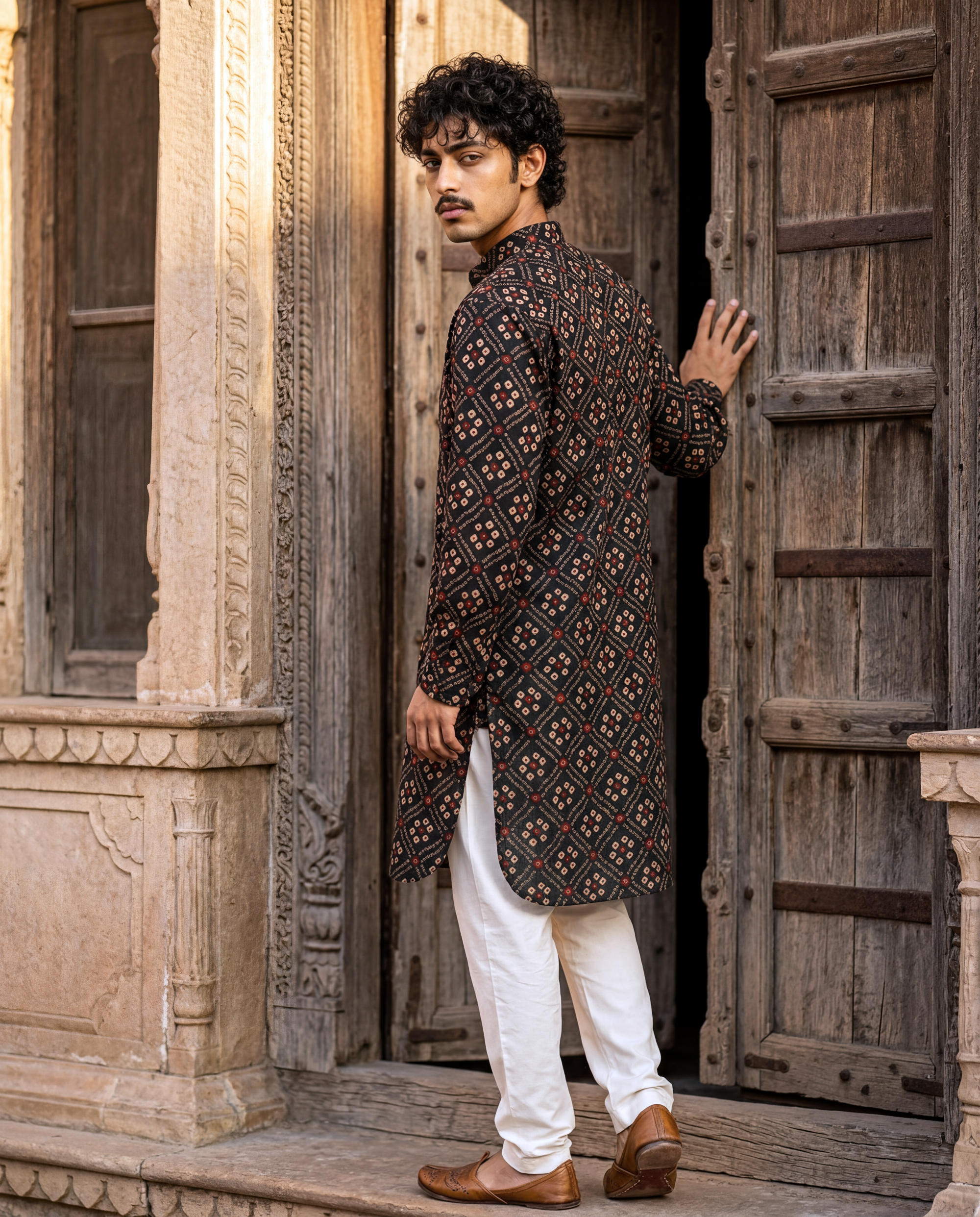 Regal Diamond Motif Ganganagery Kurta