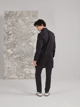 Black Pashtooni Kurta