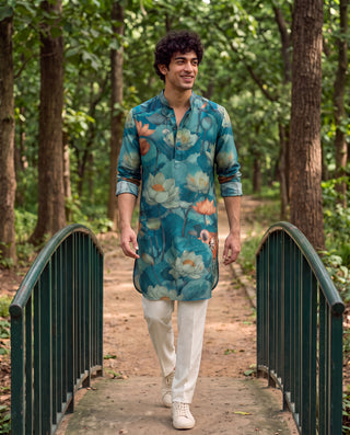 Lotus Tiger Garden Ganganagery Kurta