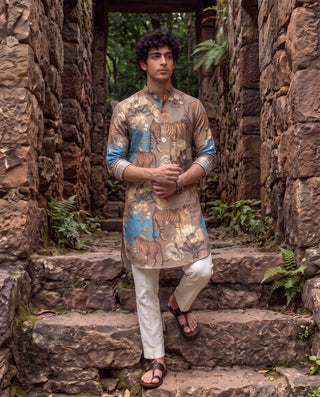 Tiger Blossom Ganganagery Kurta
