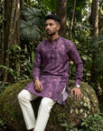 Purple Paradise Ganganagery Kurta