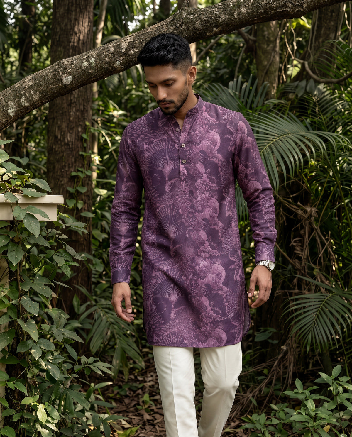 Purple Paradise Ganganagery Kurta