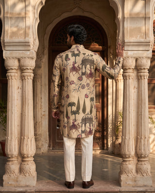 Mughal Darbar Beige Ganganagery Kurta