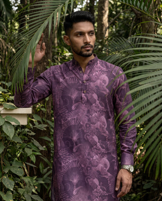 Purple Paradise Ganganagery Kurta