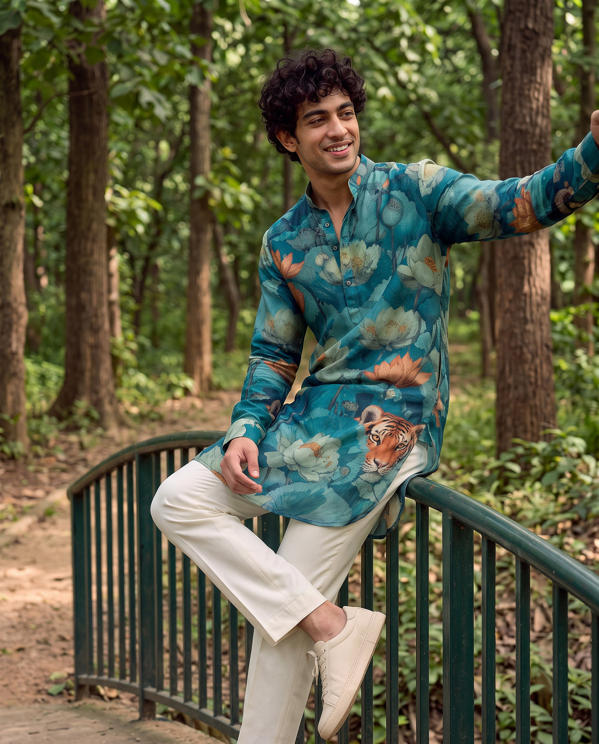 Lotus Tiger Garden Ganganagery Kurta