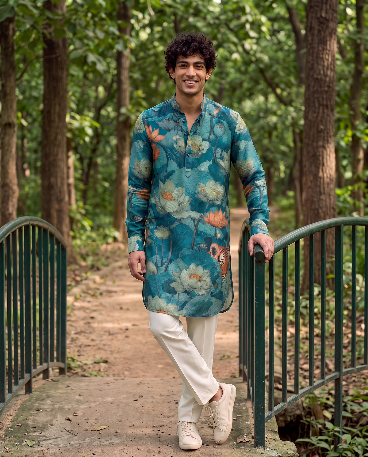 Lotus Tiger Garden Ganganagery Kurta