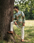 Wild Oasis Leopard Ganganagery Kurta
