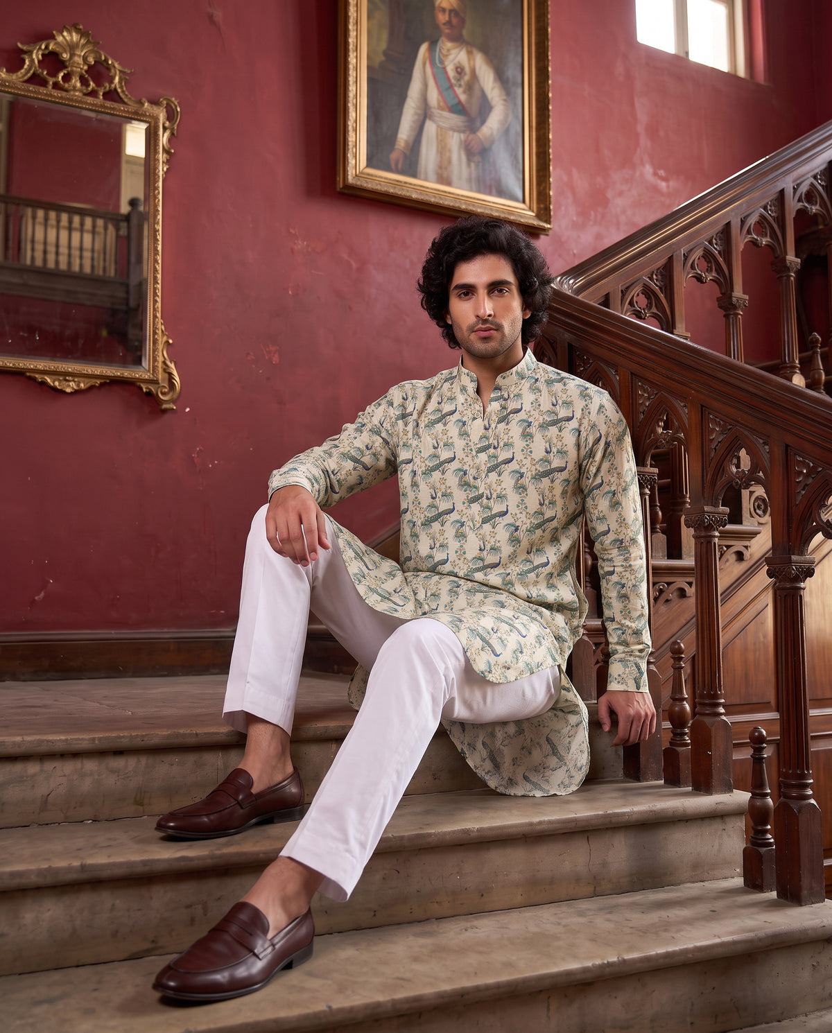 Royal Peacock Garden Ganganagery Kurta