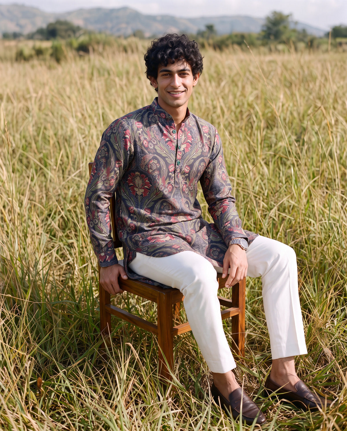 Crimson Heritage Ganganagery Kurta