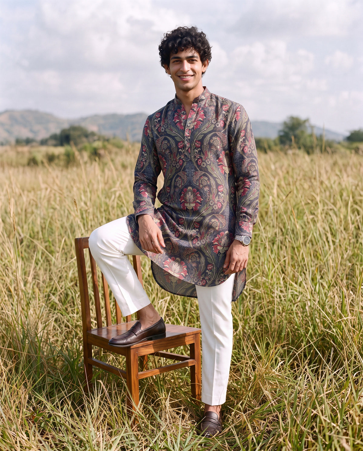 Crimson Heritage Ganganagery Kurta