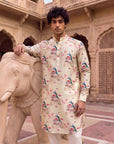 Peacock Jharokha Ganganagery Kurta