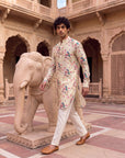 Peacock Jharokha Ganganagery Kurta