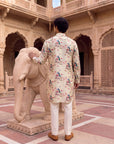 Peacock Jharokha Ganganagery Kurta