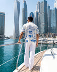 The Blue Facade Relaxed Fit Cuban  Shirt