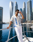 The Blue Facade Relaxed Fit Cuban  Shirt