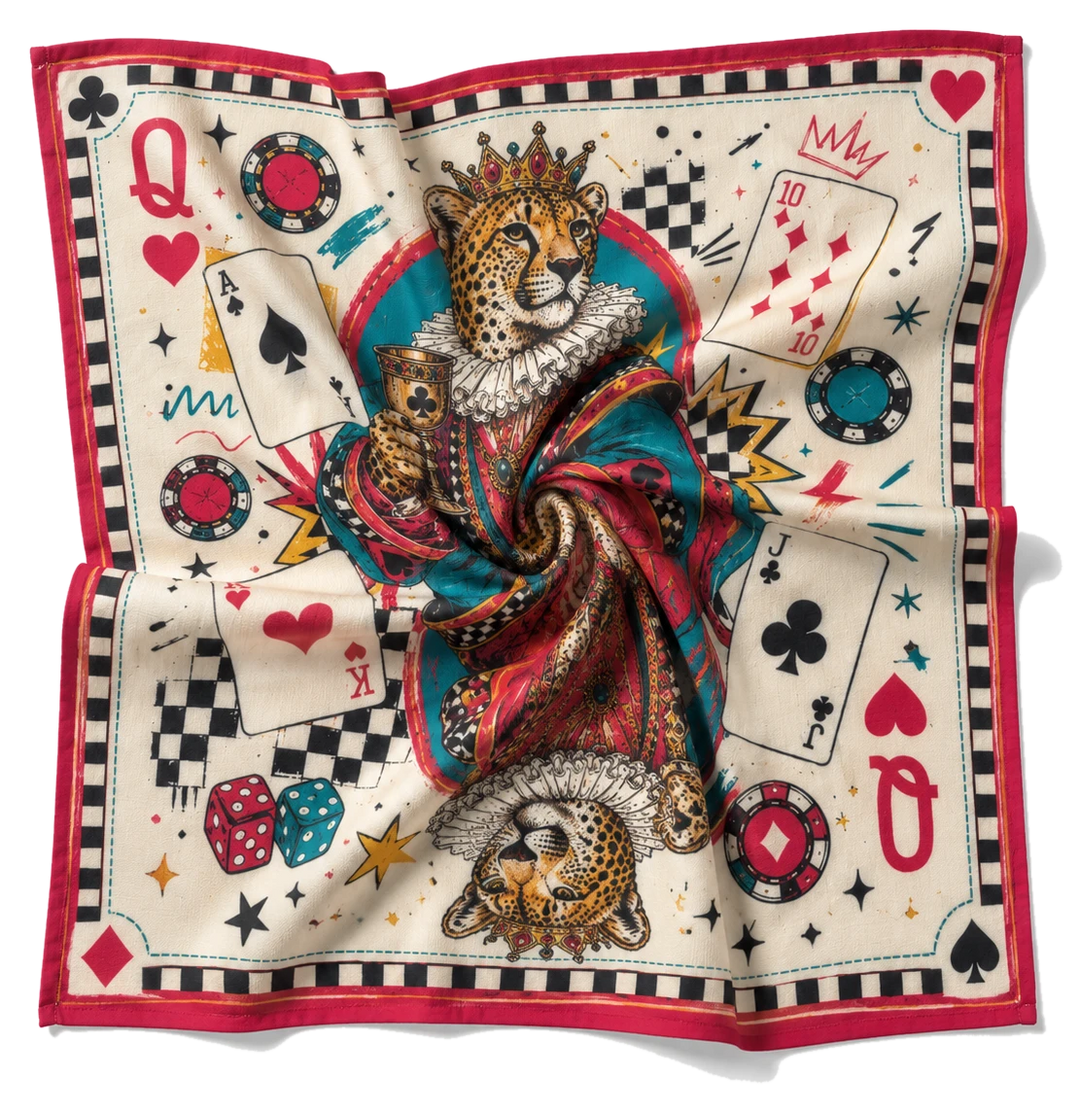 Pocket square, scrunched