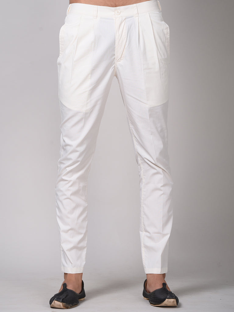 Biba Off-White Regular Fit Pants